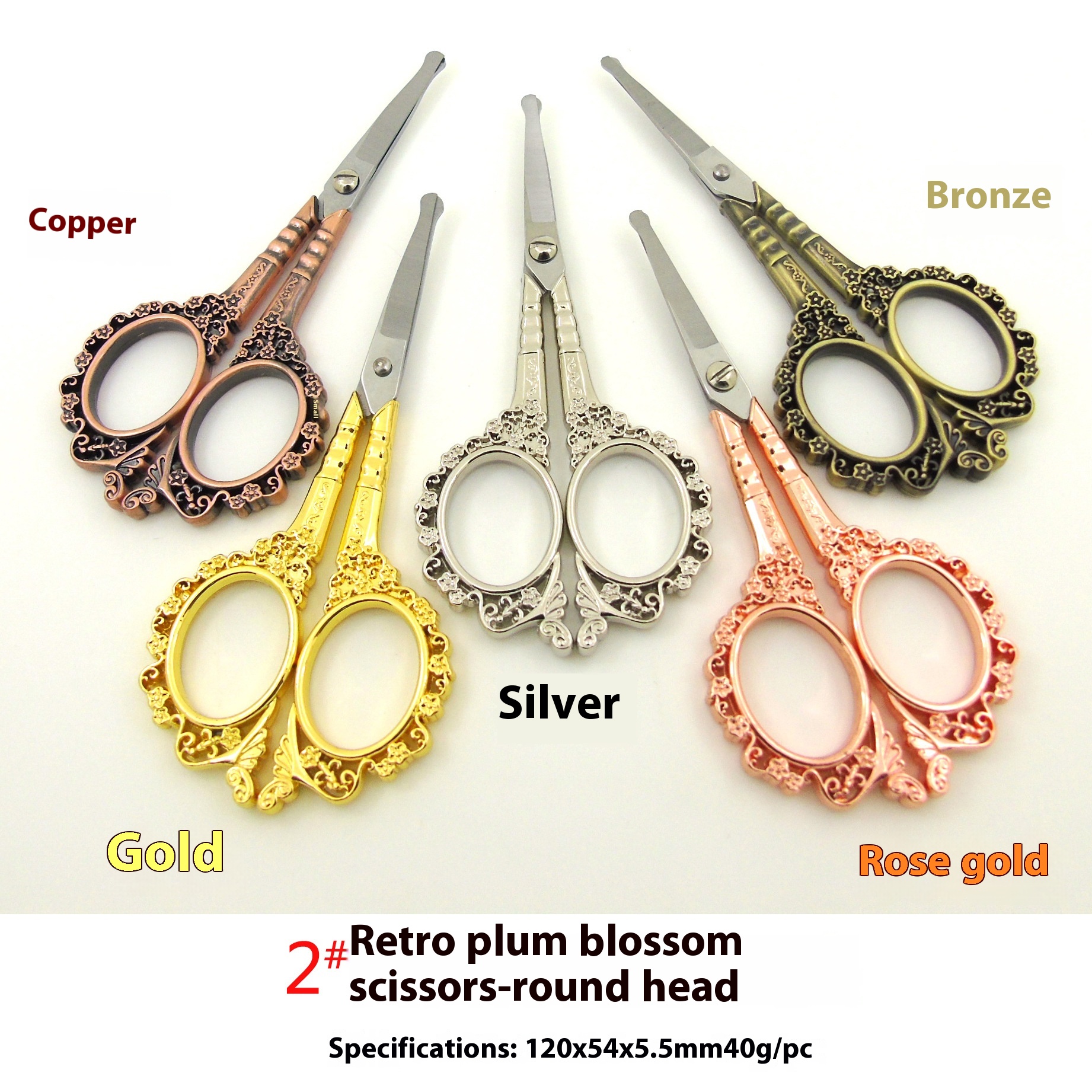 Title 8, Plum Blossom Hollow Court Plum Vintage Scissors