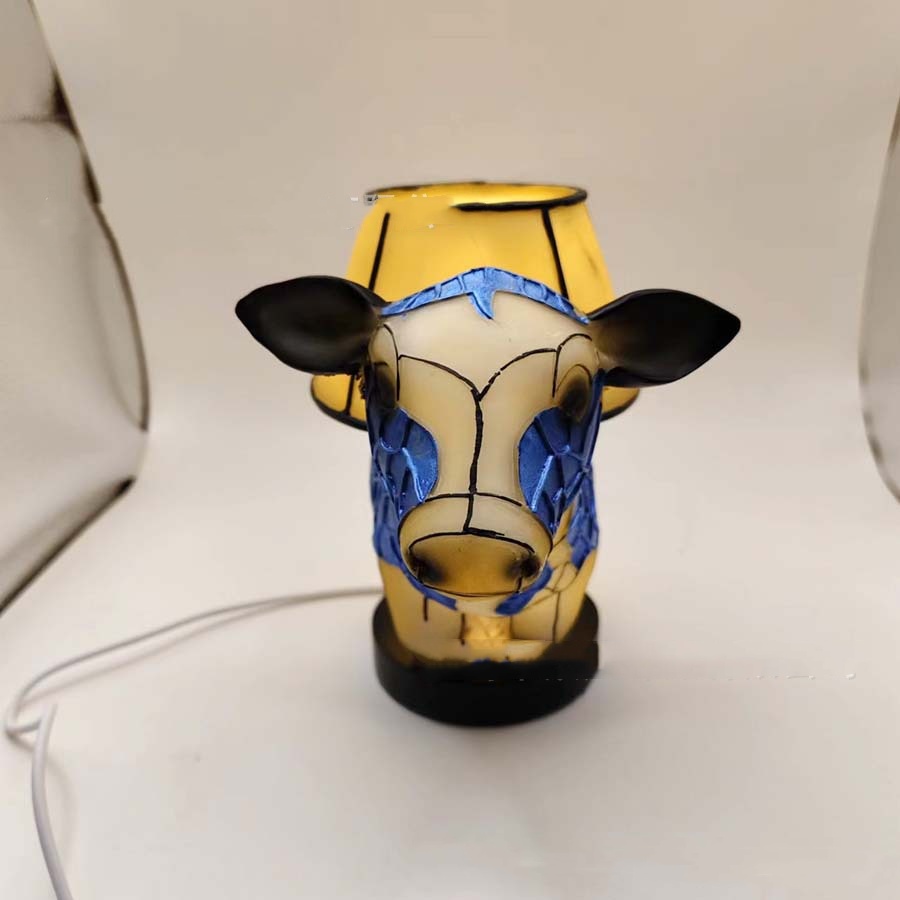 Title 10, Beautiful Cow Table Lamp Bedside Lamp with USB ...