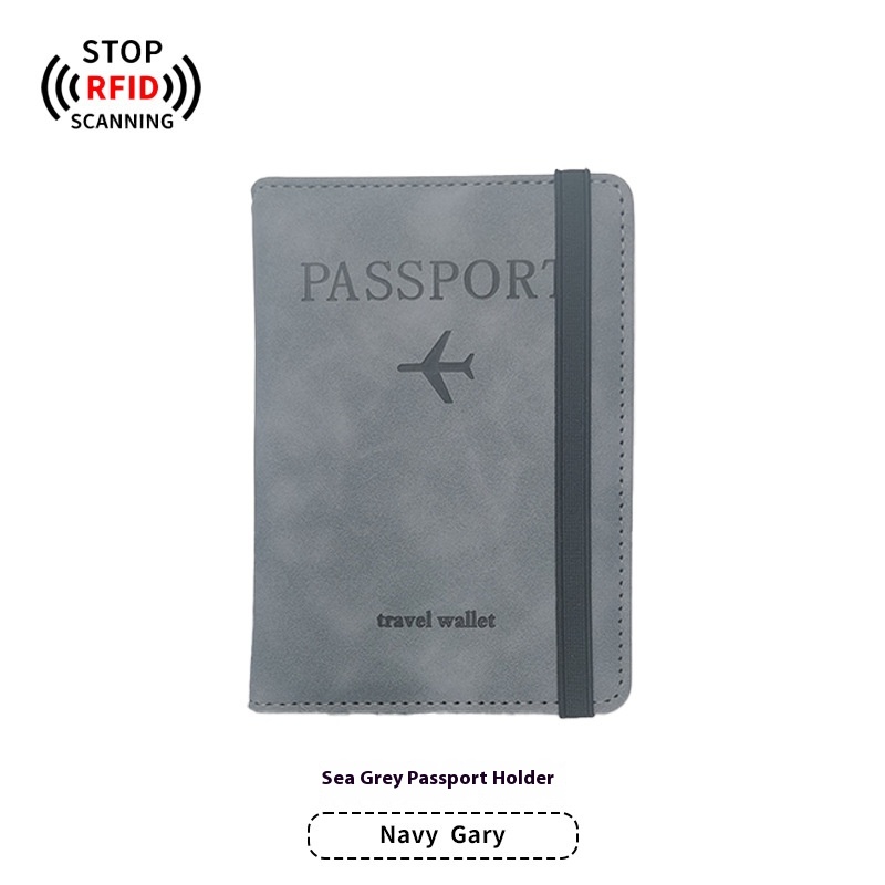 Title 6, PU Leather Anti-magnetic Passport Holder Luggag...