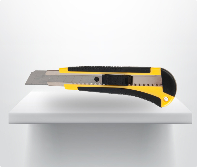 Title 5, MOQ1000 Yellow Art Knife 18mm Blade Plastic Met...