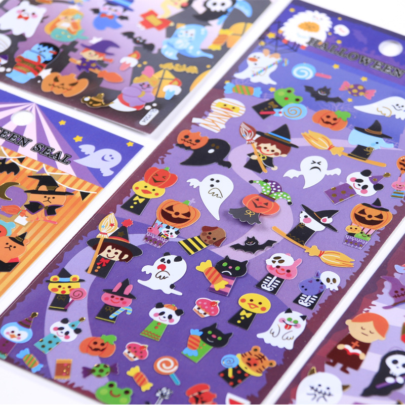 Title 1, Halloween Gift Flat Adhesive PVC Stickers