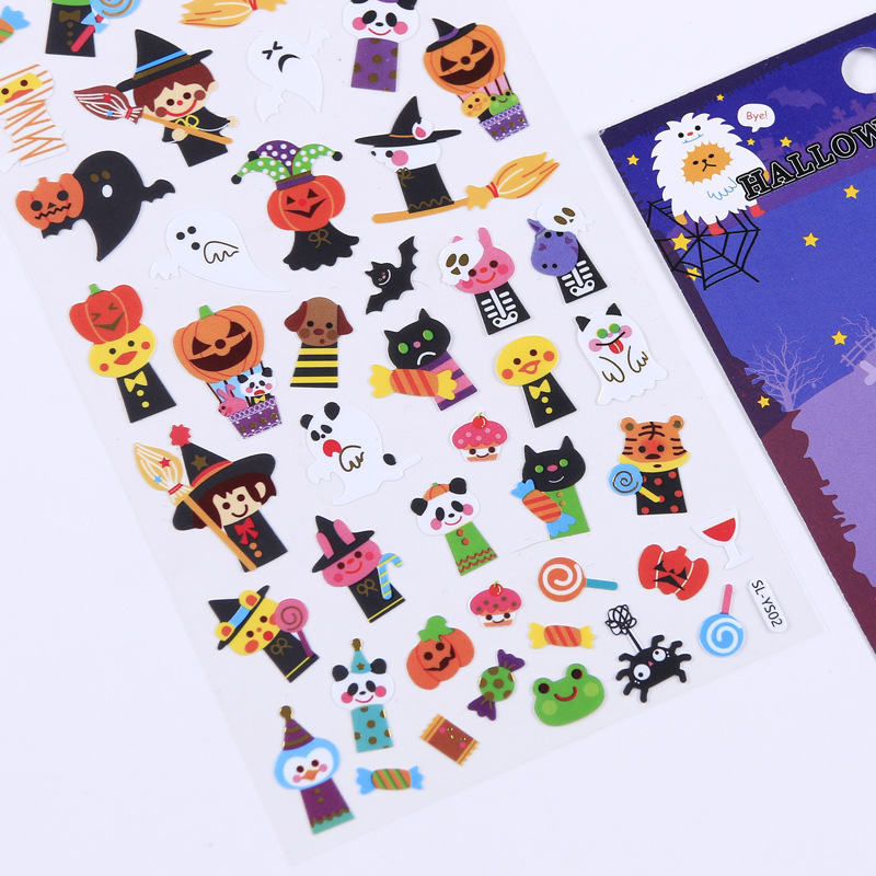 Title 3, Halloween Gift Flat Adhesive PVC Stickers