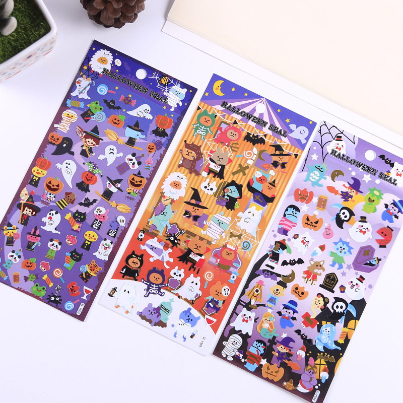 Title 4, Halloween Gift Flat Adhesive PVC Stickers