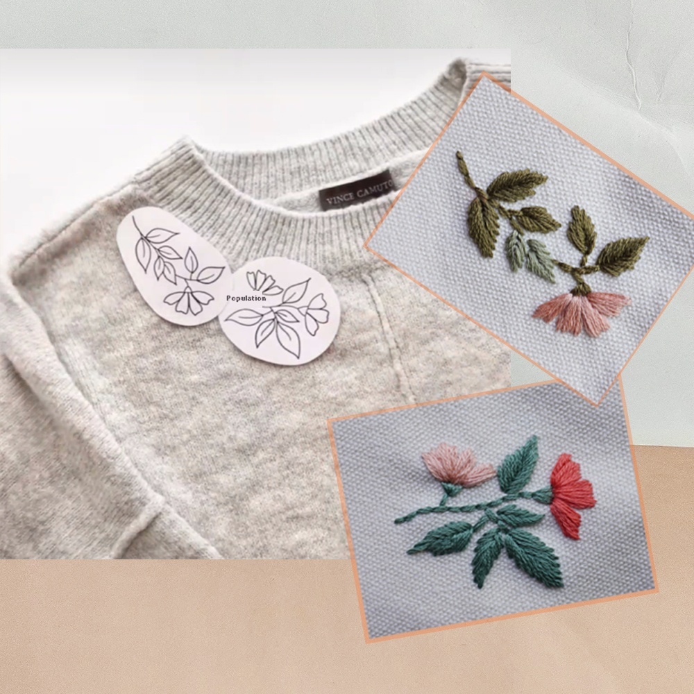 Title 2, Clothes Embroidery Stickers DIY Handmade