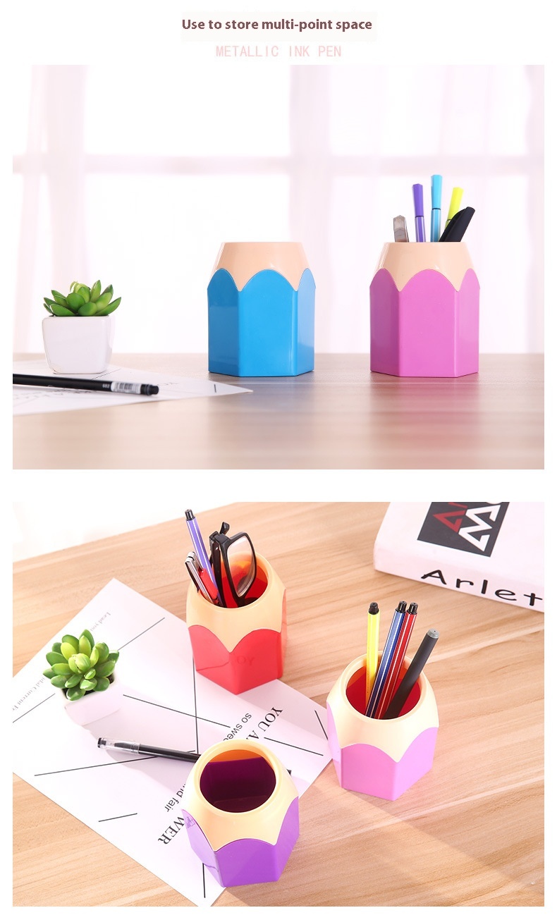 Title 2, Creative Pen Holder Student Office Learning Sta...