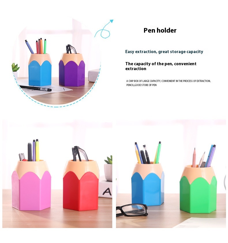 Title 5, Creative Pen Holder Student Office Learning Sta...