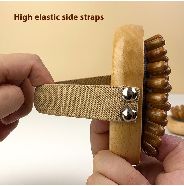 Title 3, Air Cushion Meridian Comb Wooden Head Massage C...