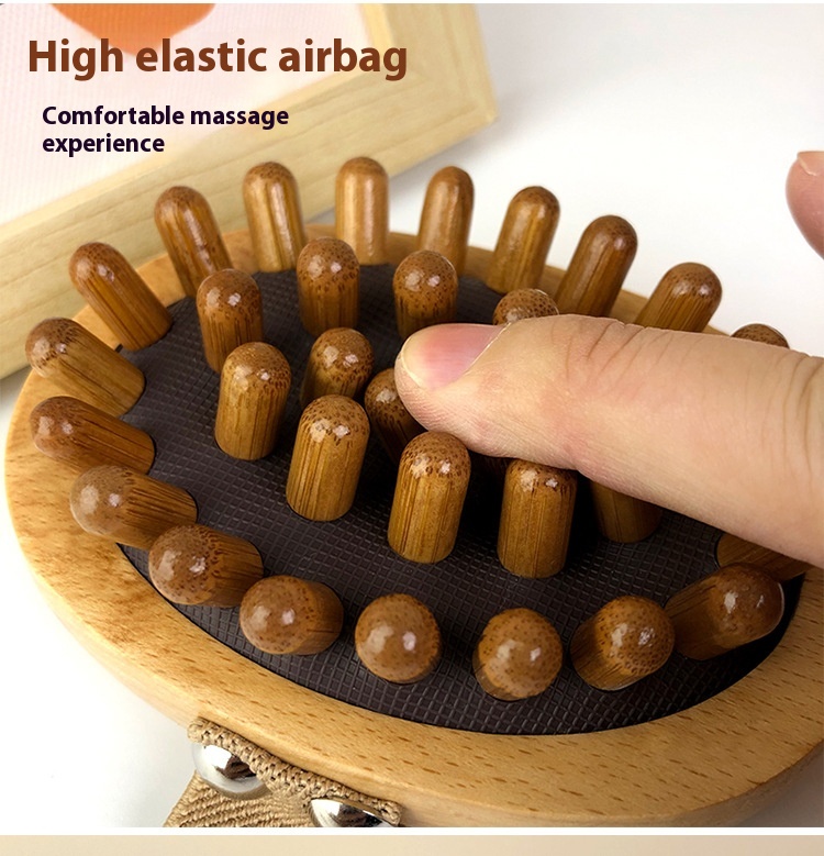 Title 5, Air Cushion Meridian Comb Wooden Head Massage C...