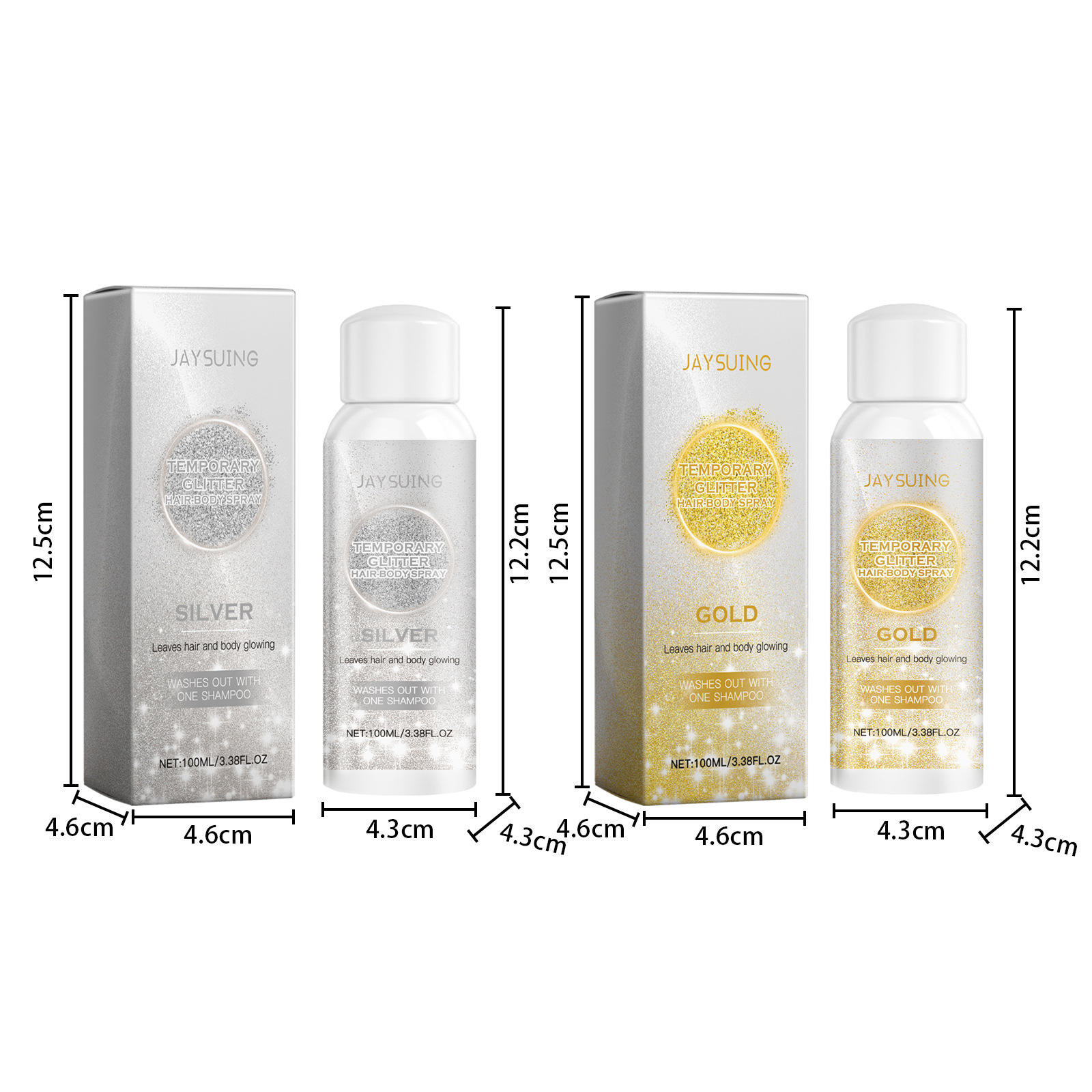 Title 1, Gold And Silver Color Flash Spray Series Lastin...