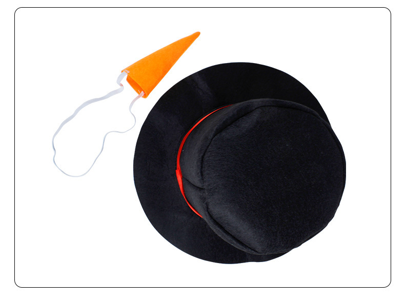 Title 2, Halloween Snowman Hat Christmas Black Felt Magi...