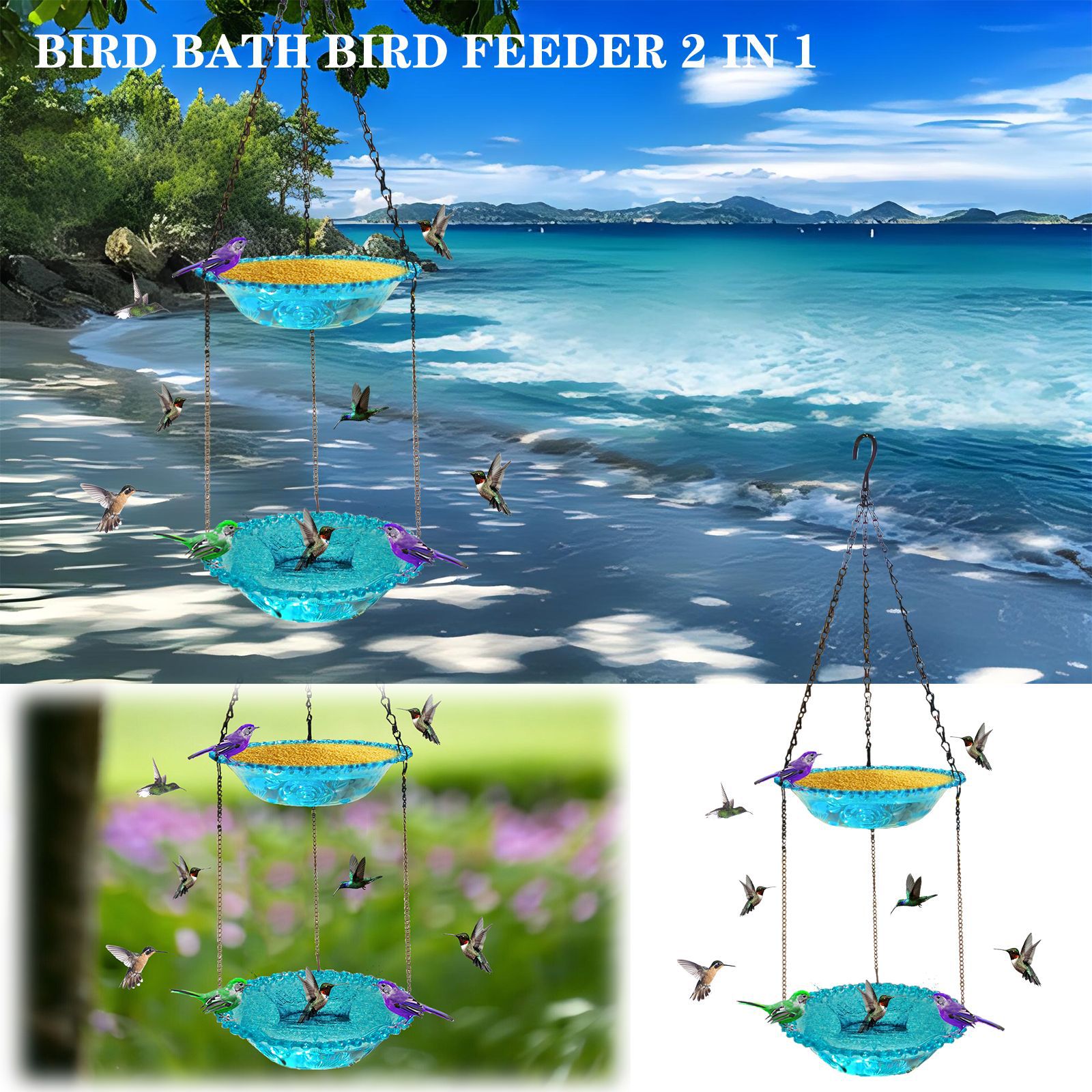 Title 2, Double Outdoor Hanging Feeder Courtyard