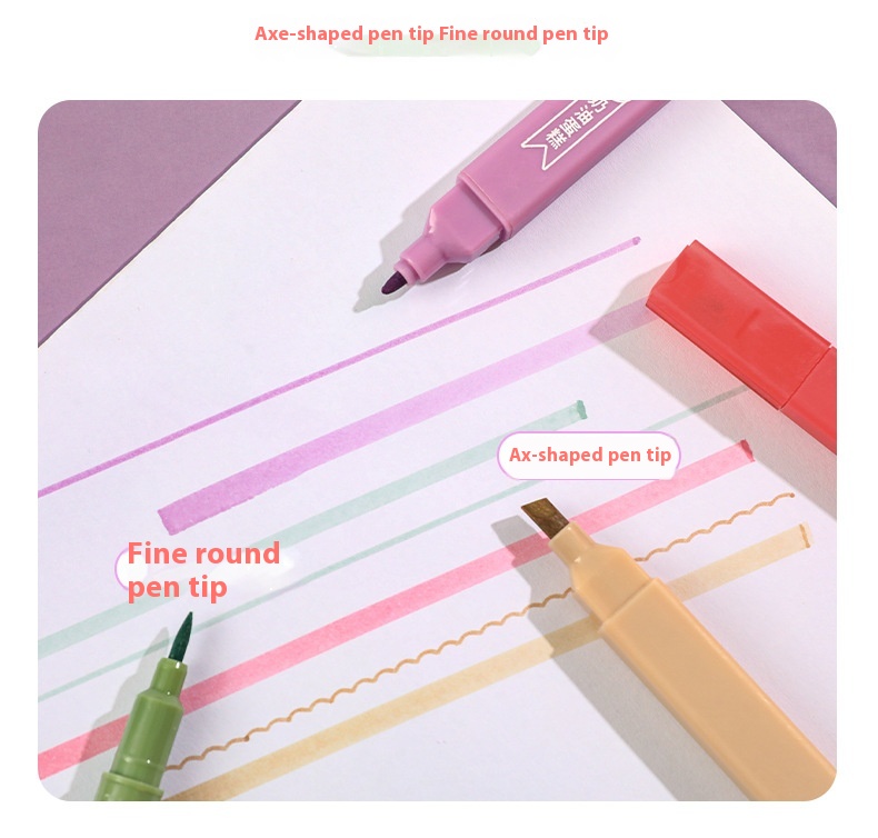 Title 9, Fragrant Double-headed Fluorescent Pen Ins Girl...