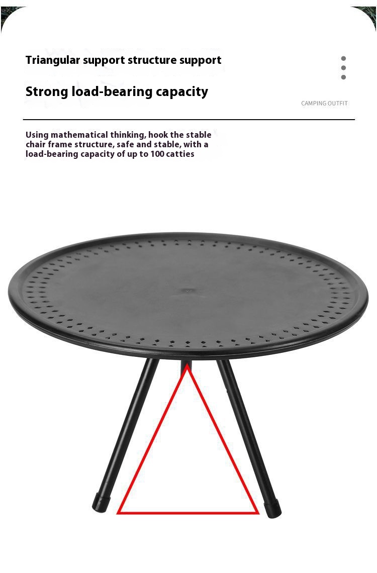 Title 4, Outdoor Small Round Table Camping Folding Table...