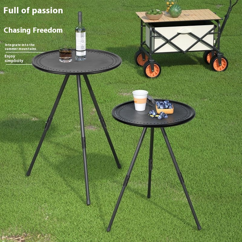 Title 6, Outdoor Small Round Table Camping Folding Table...