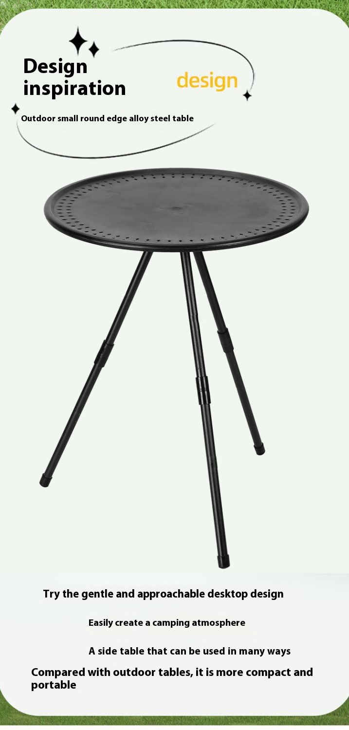 Title 8, Outdoor Small Round Table Camping Folding Table...