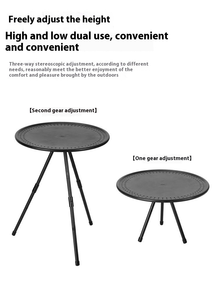 Title 9, Outdoor Small Round Table Camping Folding Table...