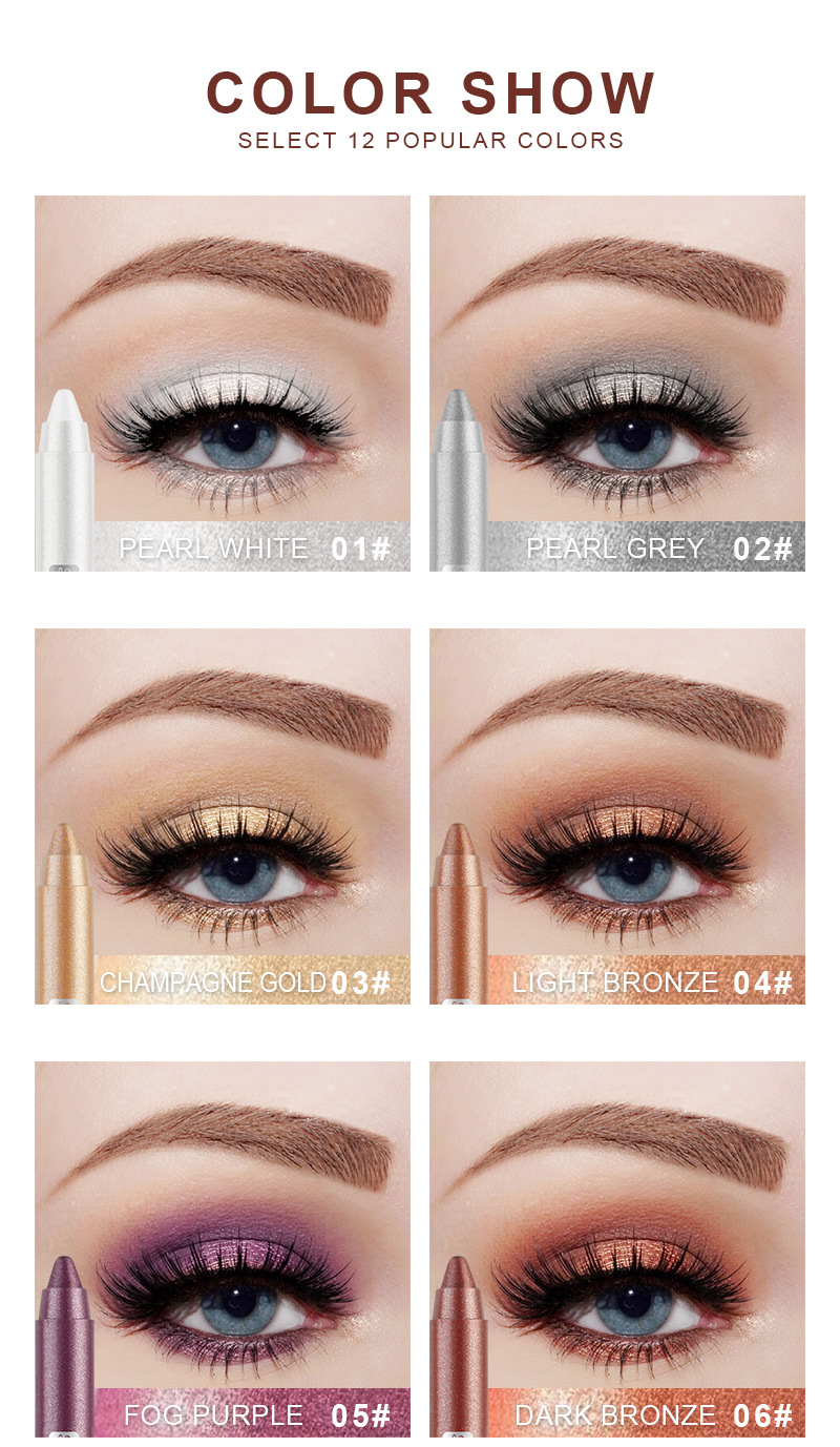 Title 1, Parelmoer Eyeliner en Oogschaduw Stift met Mesj...