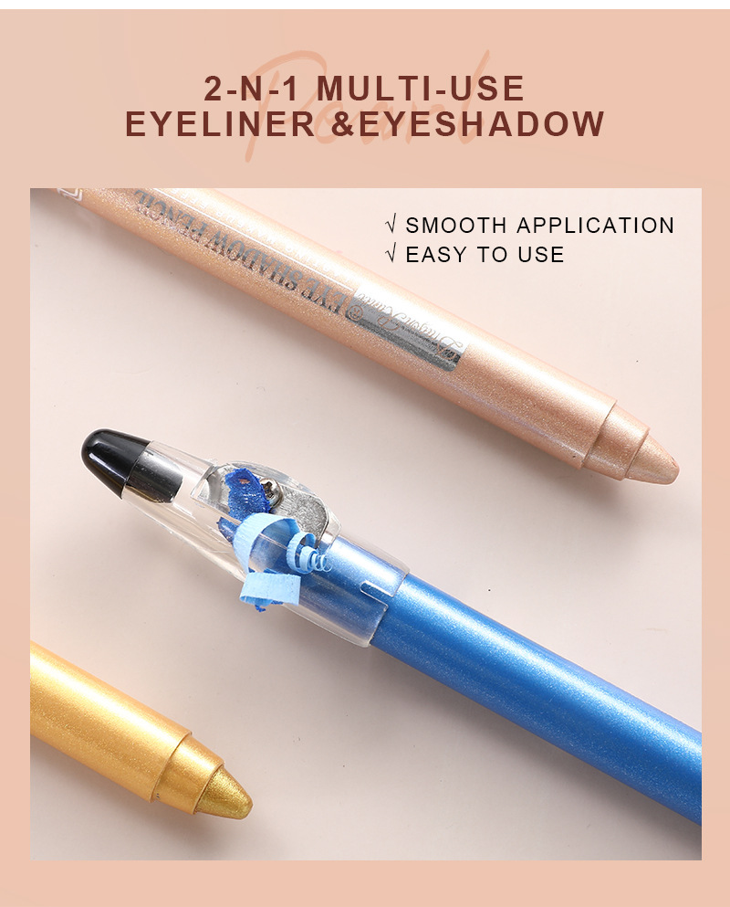 Title 8, Parelmoer Eyeliner en Oogschaduw Stift met Mesj...