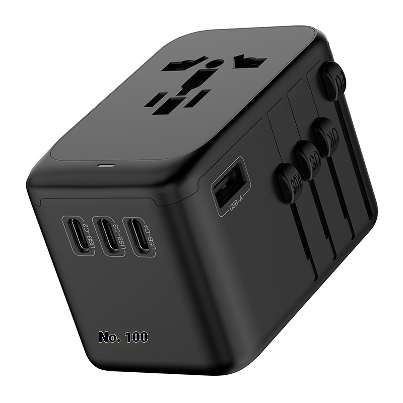 Title 8, Travel Adapter 4C Port Gallium Nitride Universa...