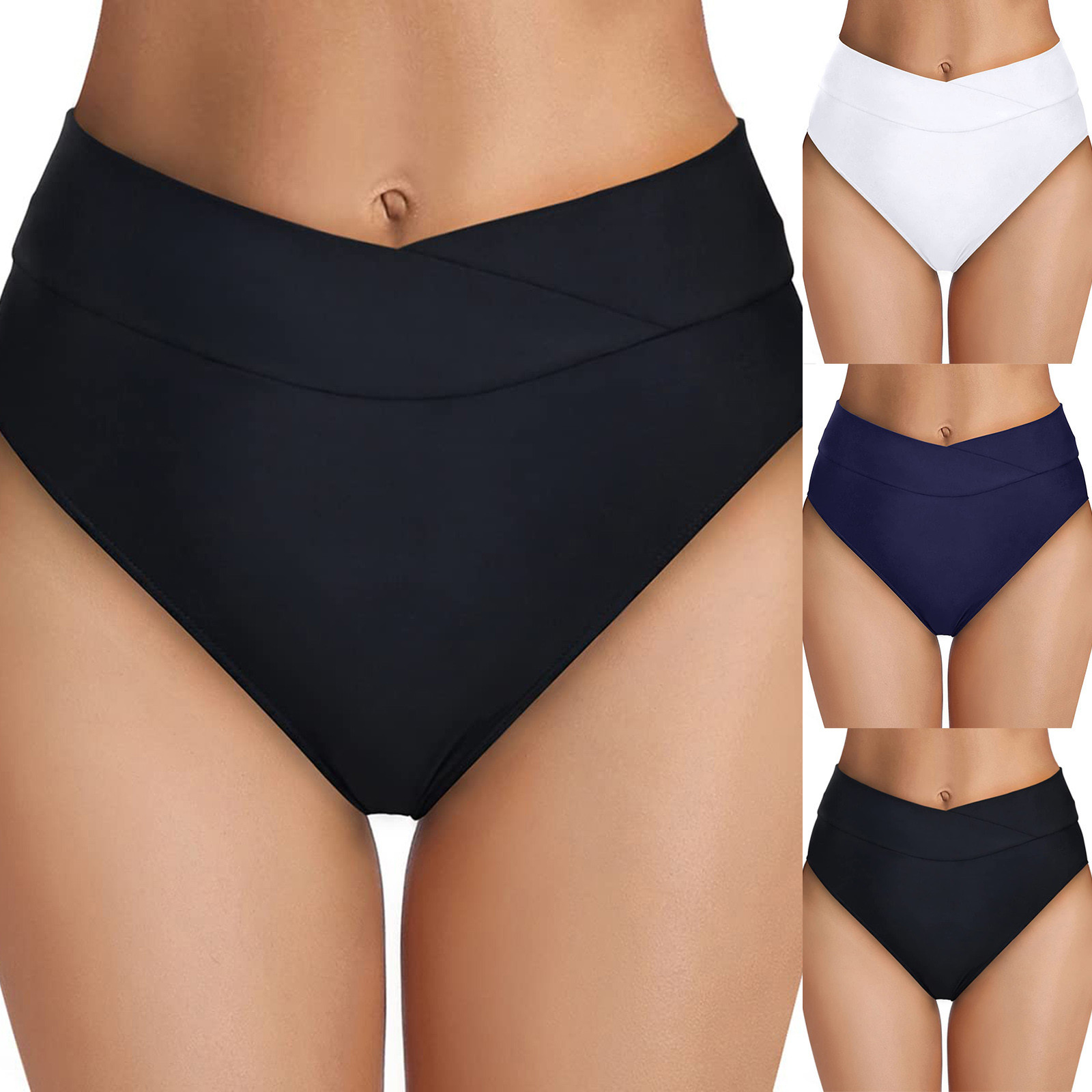 Title 2, Cross High Waist Triangle Shorts für Damen. Per...