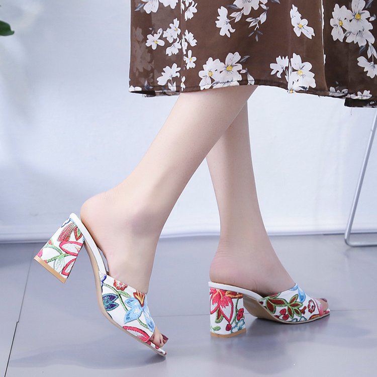 Title 10, Womens Casual Outdoor Chunky Heel Printed Slip...