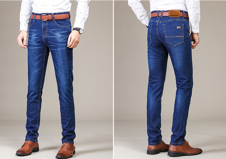 Title 13, Erkek Slim Fit Elastik Straight Jeans, konfor v...