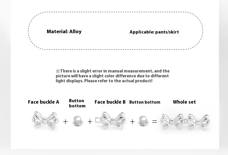 Title 2, Removable Nail-free Sewing Free Double Bowknot ...