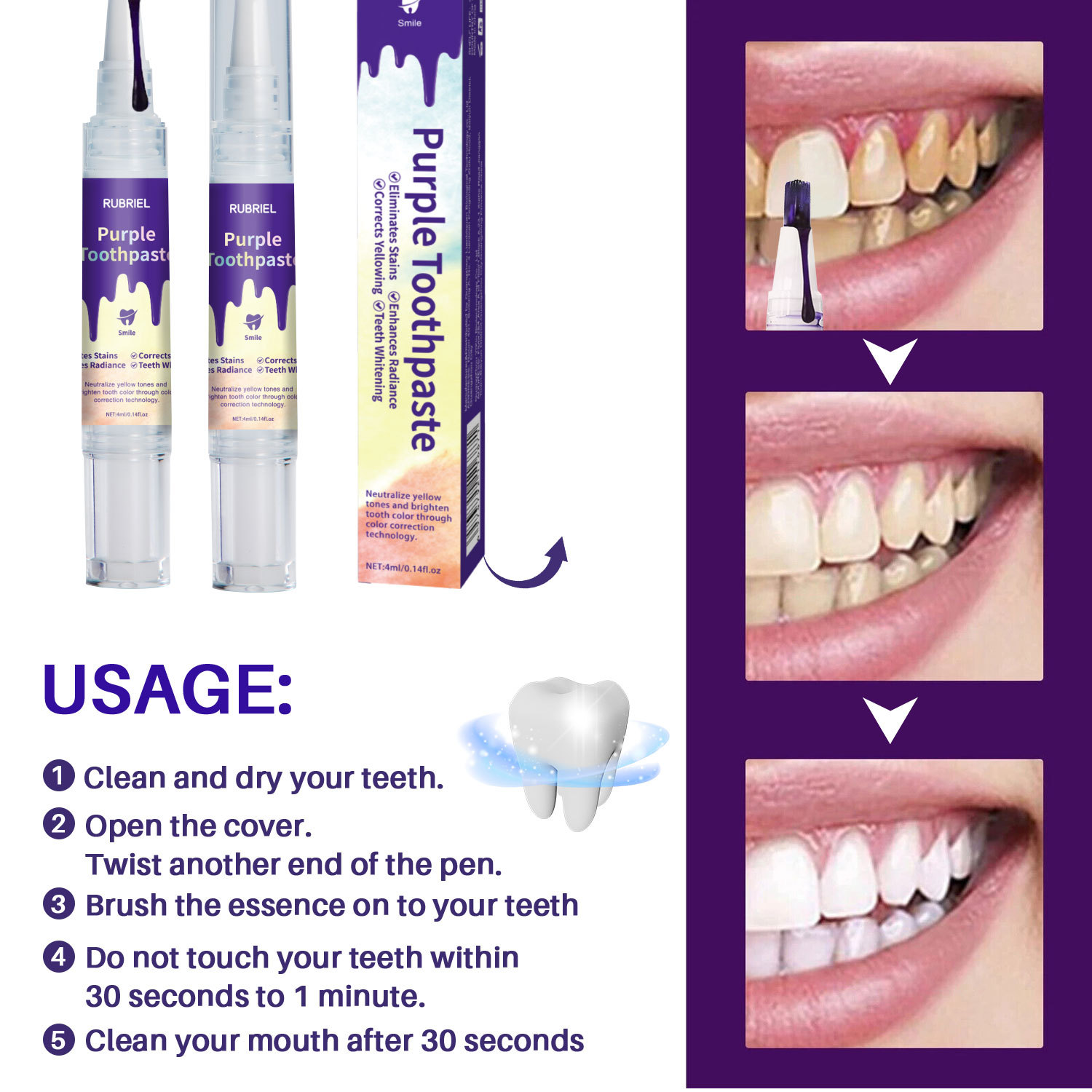 Title 6, Purple Tooth Pen Whitening