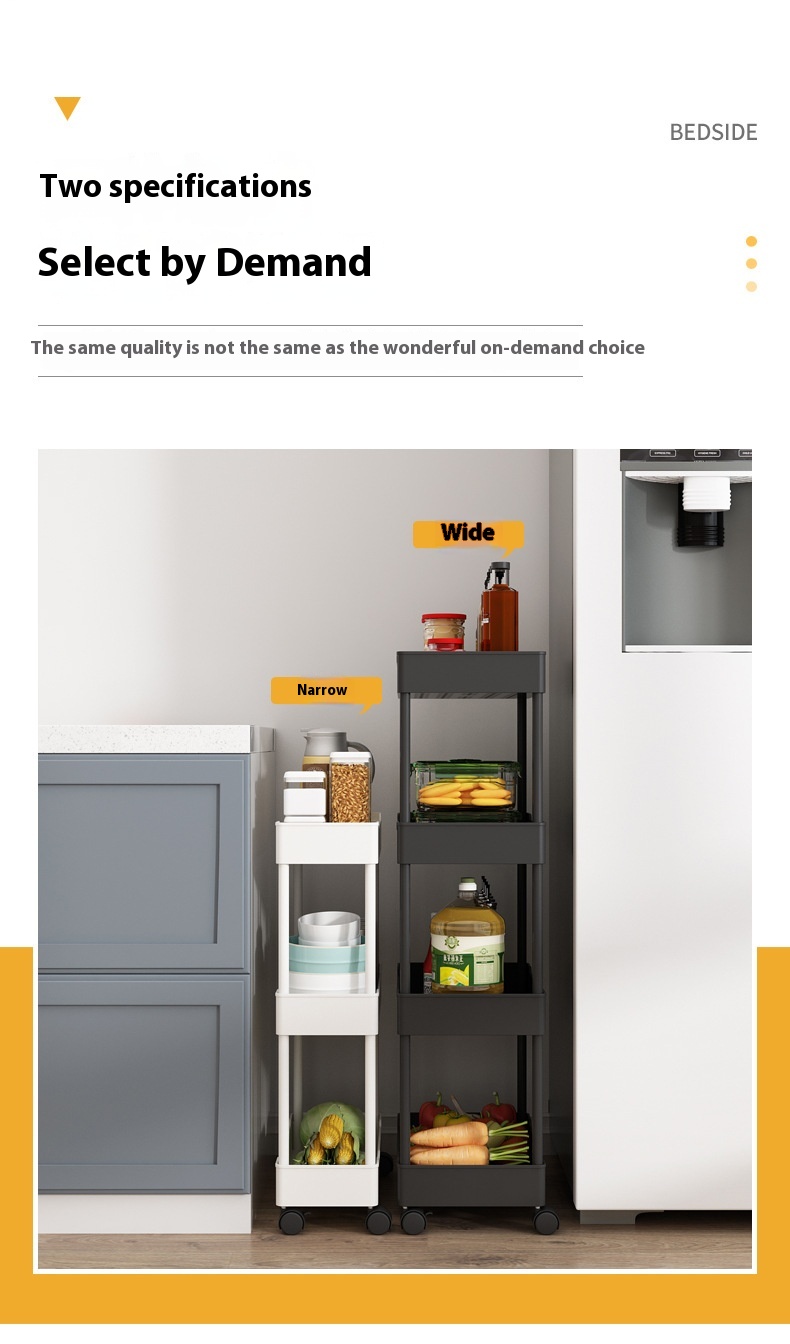 Title 6, Multi Story Kitchen Floor Standing Small Cart S...