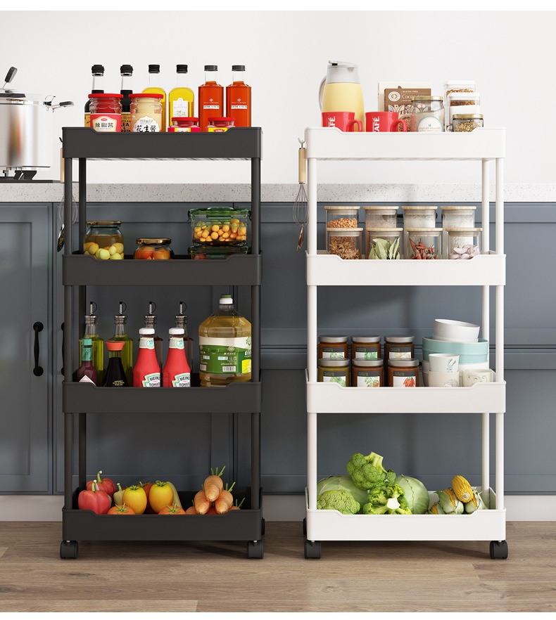 Title 21, Multi Story Kitchen Floor Standing Small Cart S...