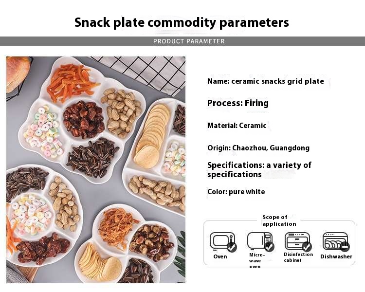 Title 1, Assiette Carrée Créative pour Snacks et Plats F...