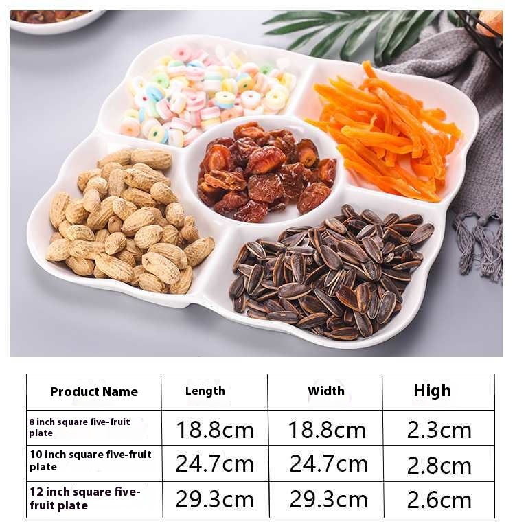 Title 2, Snack Plate Tableware Cold Dish Snack Square Pl...