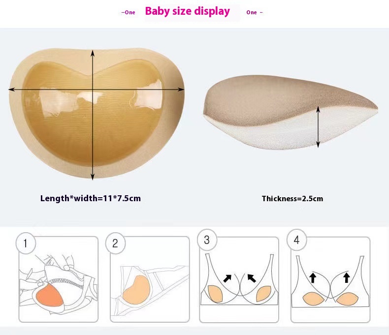 Title 13, Invisible Chest Pad Inserts, Thickened Breathab...