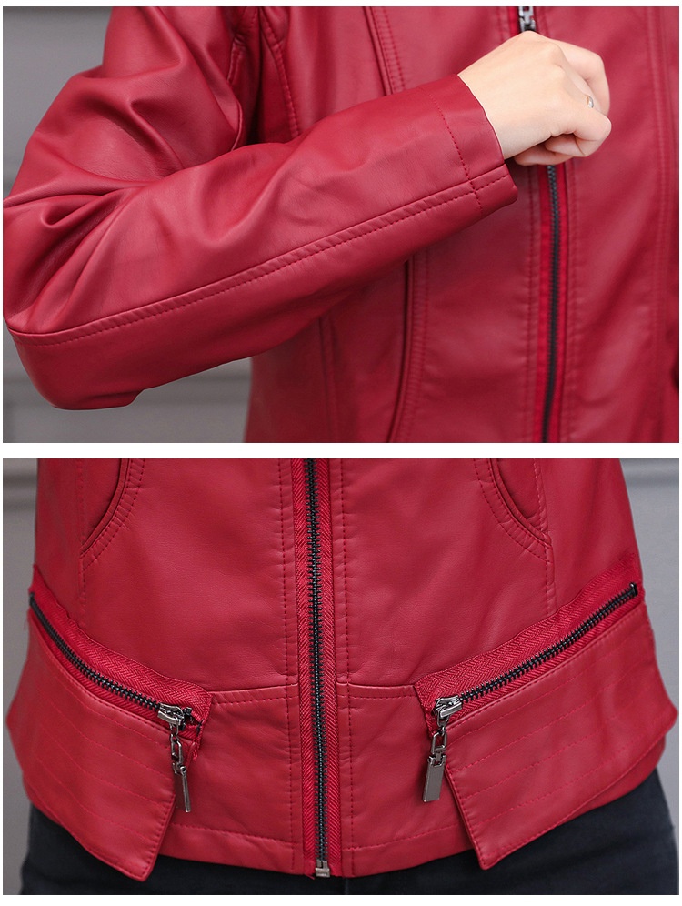 Korean motorcycle leather coat