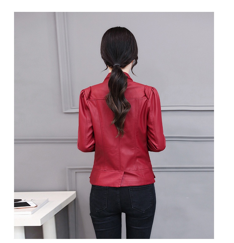 Korean motorcycle leather coat