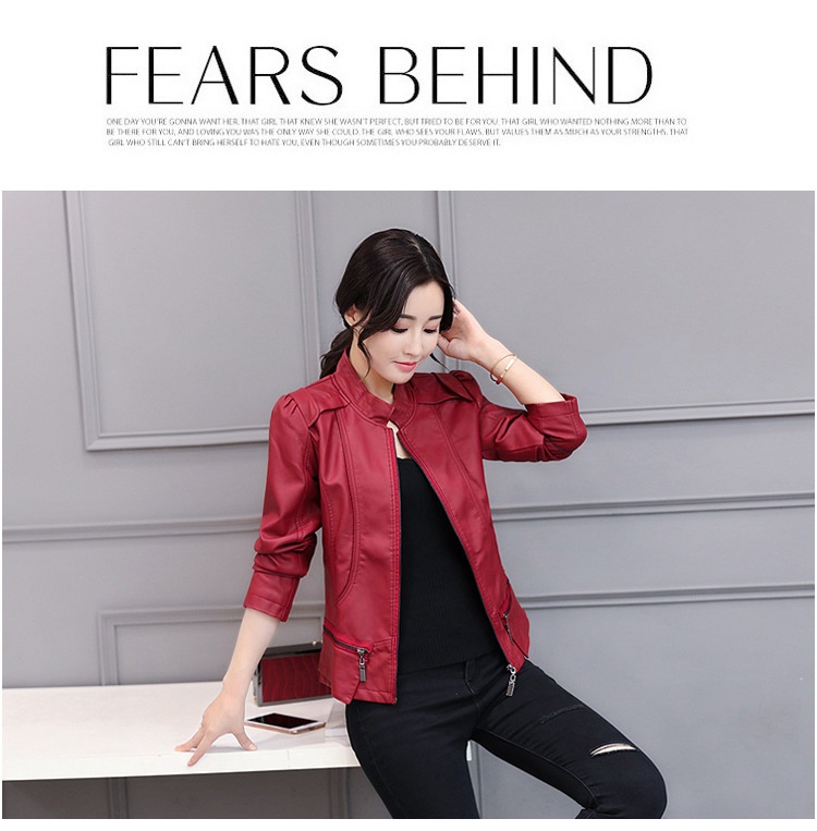 Korean motorcycle leather coat