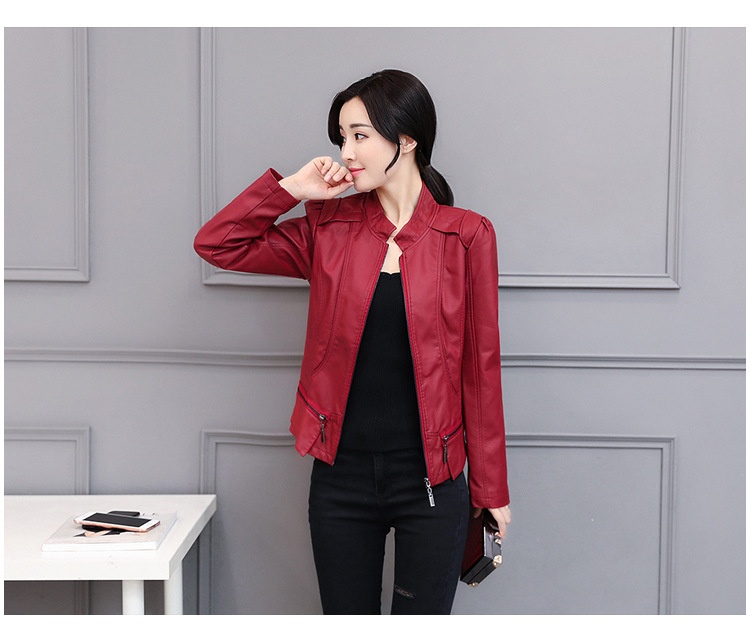 Korean motorcycle leather coat