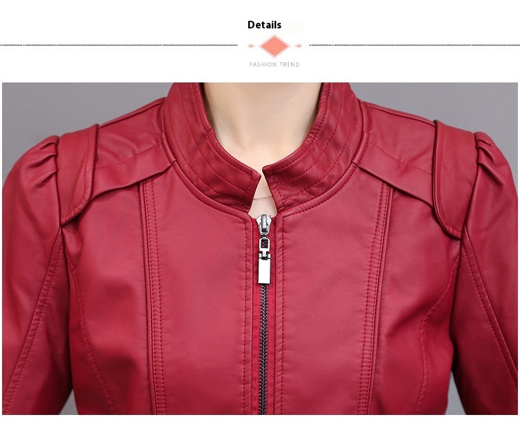Korean motorcycle leather coat