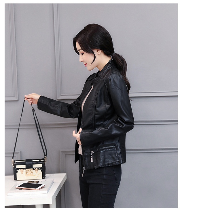 Korean motorcycle leather coat