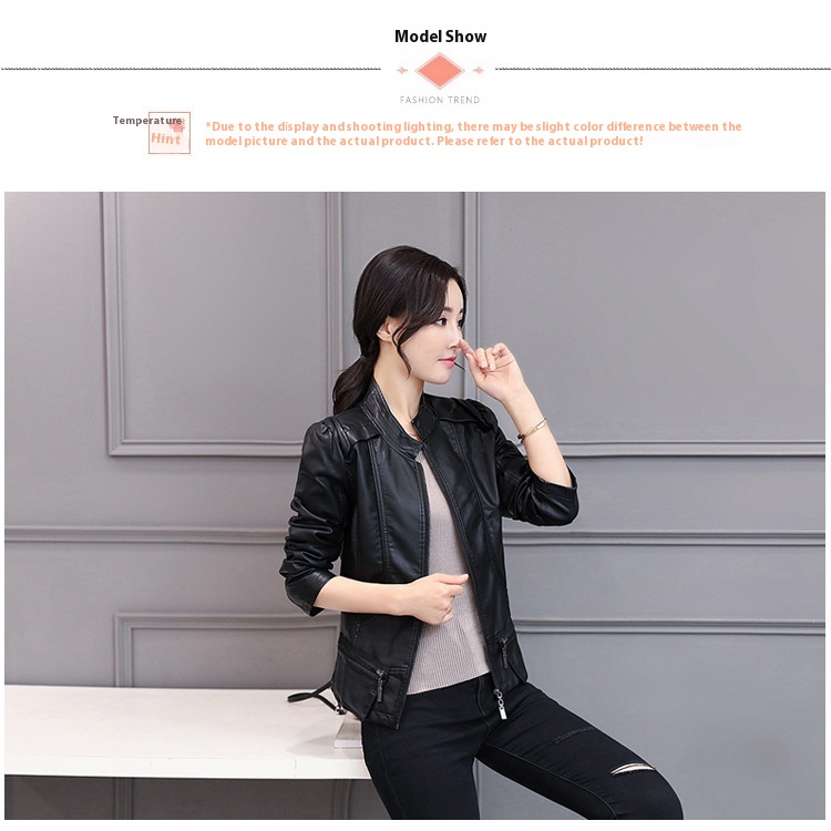 Korean motorcycle leather coat
