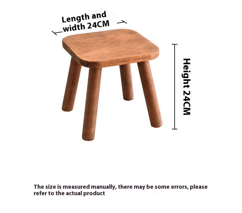 Title 8, Solid Wood Shoe Changing Stool Household Childr...