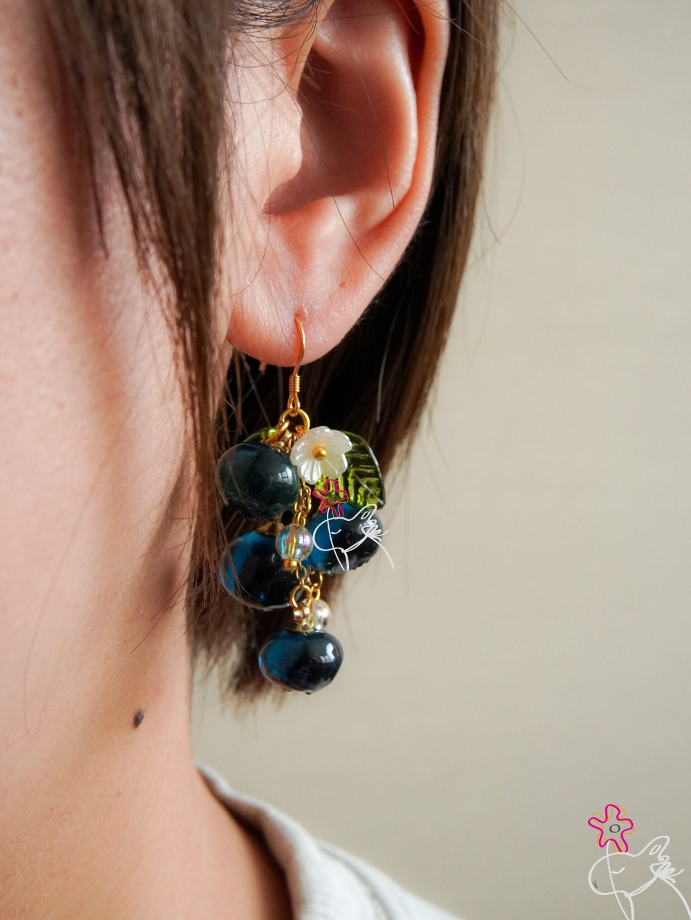 Title 3, Pendientes Blueberry Bundle Fruit Clip de oreja...