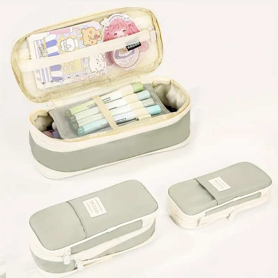 Title 5, Large Capacity Multi-layer Stationery Case Girl...