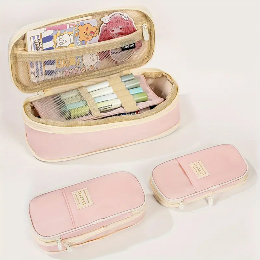 Title 10, Large Capacity Multi-layer Stationery Case Girl...