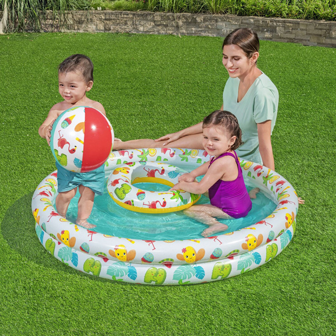 Title 1, Paddling Pool Inflatable Family Swimming Pool C...