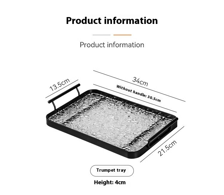 Title 15, Acrylic Tray Rectangular Plate High-grade