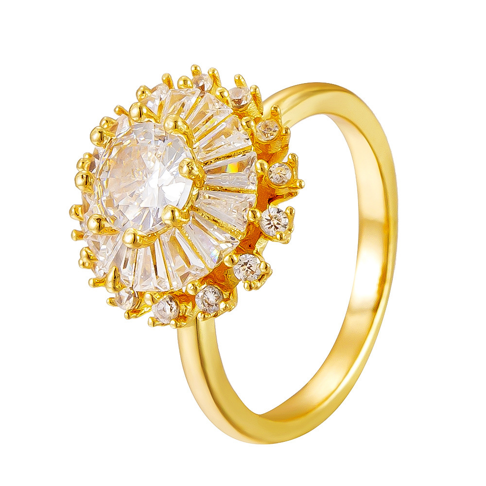 Micro Inlaid Zircon Butterfly Star Heart Ring Adjustable Open Copper Ring For Women
