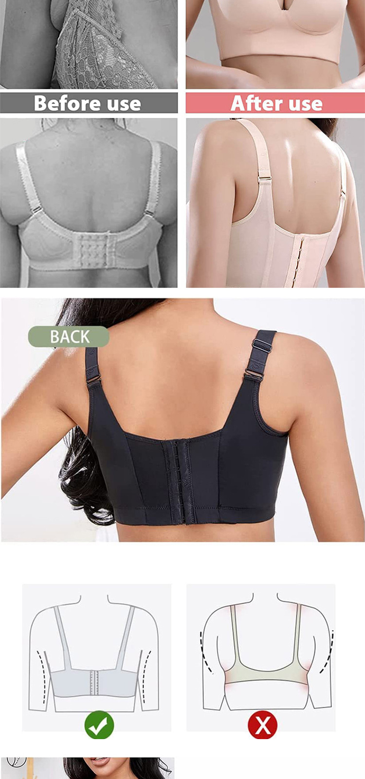 Title 2, Gathered Breast Holding Seamless Cup Vest Type ...