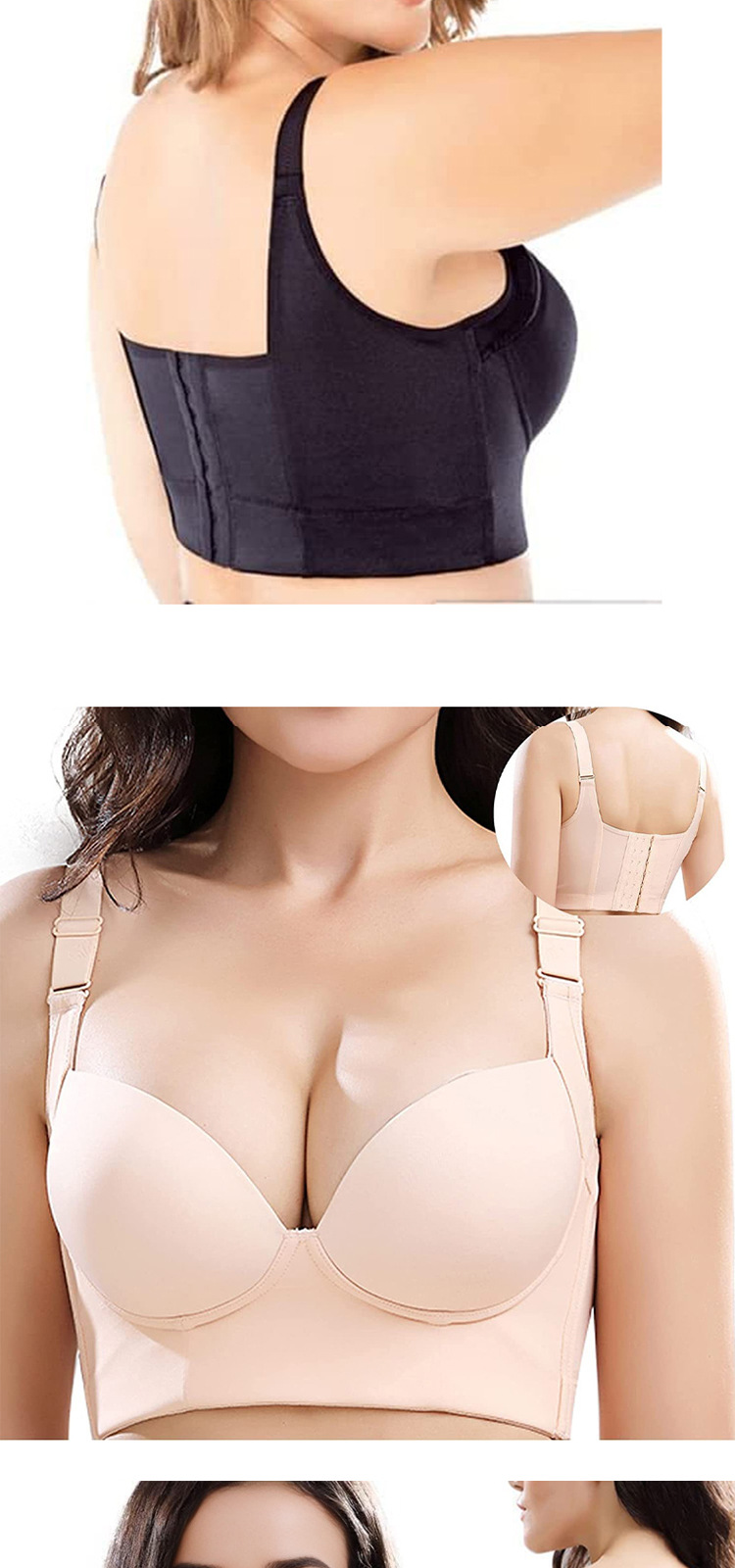 Title 4, Gathered Breast Holding Seamless Cup Vest Type ...