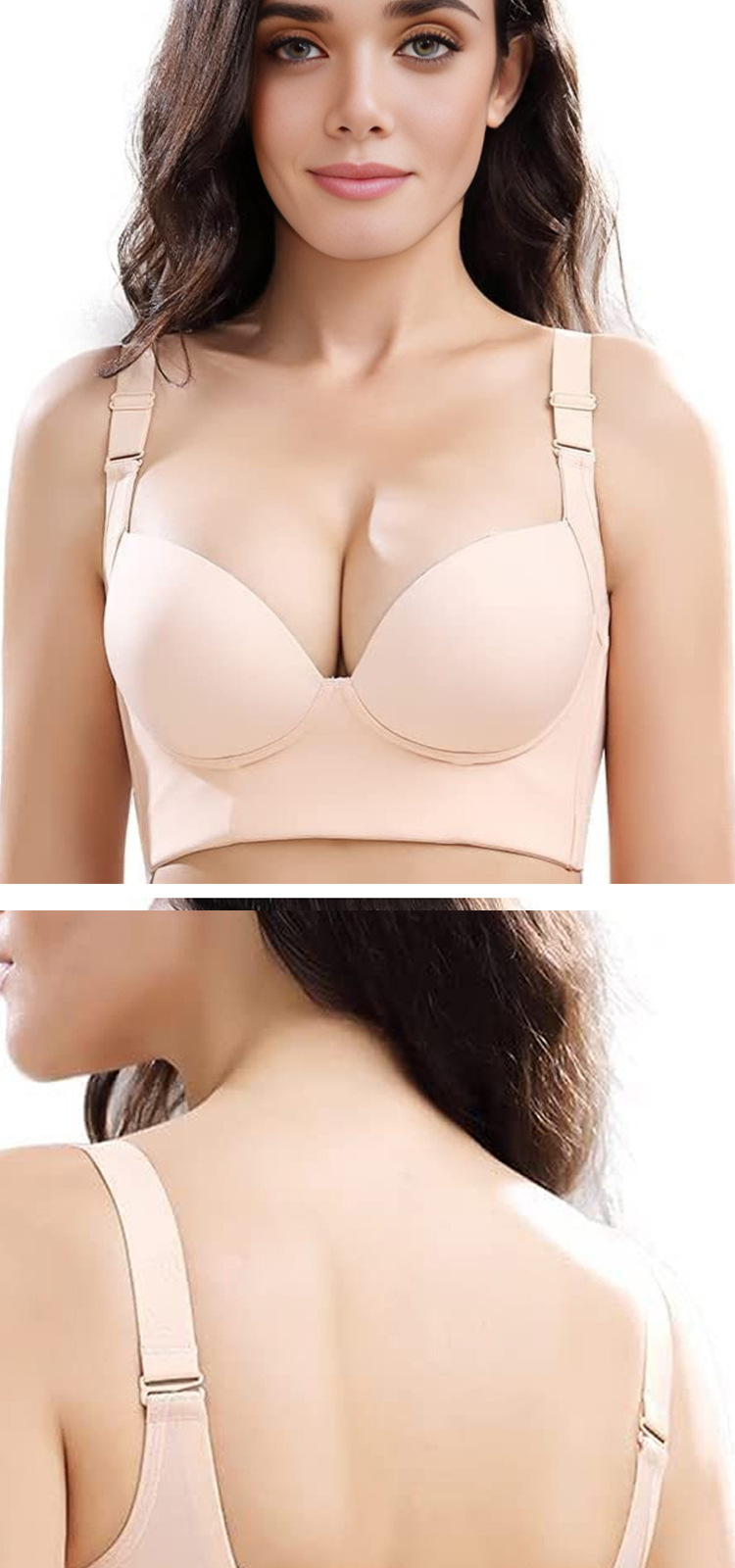 Title 6, Gathered Breast Holding Seamless Cup Vest Type ...